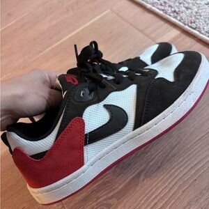 Nike Youth Black, White and Red Sneakers